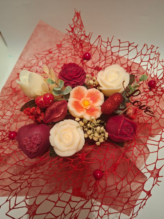 Composition rose d'amour