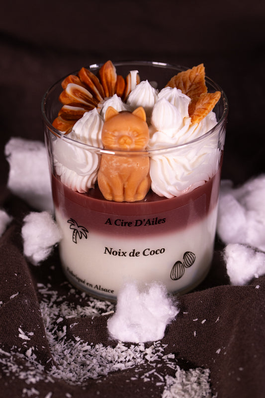 Bougie gourmande noix de coco