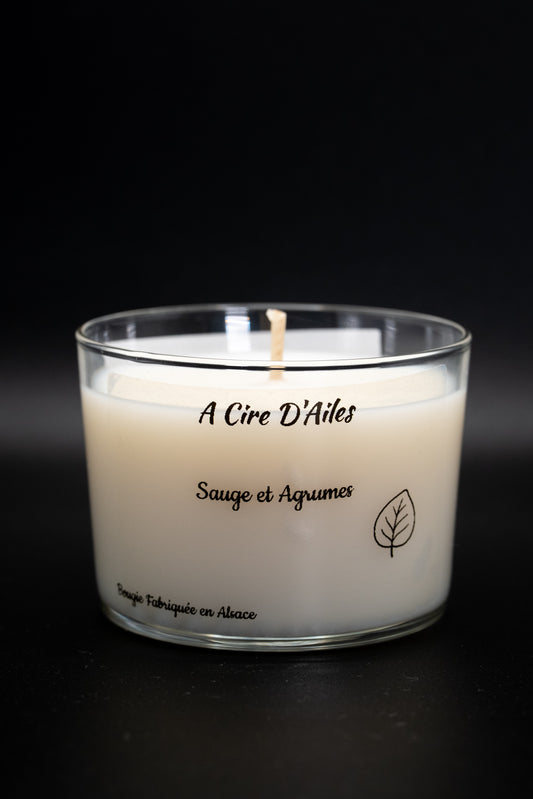 Bougie agrumes et sauge