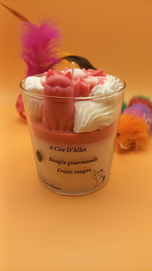 Bougie gourmande fruits rouges