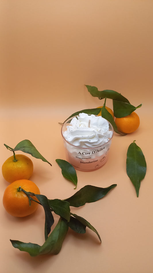 Bougie gourmande Mandarine pailletée