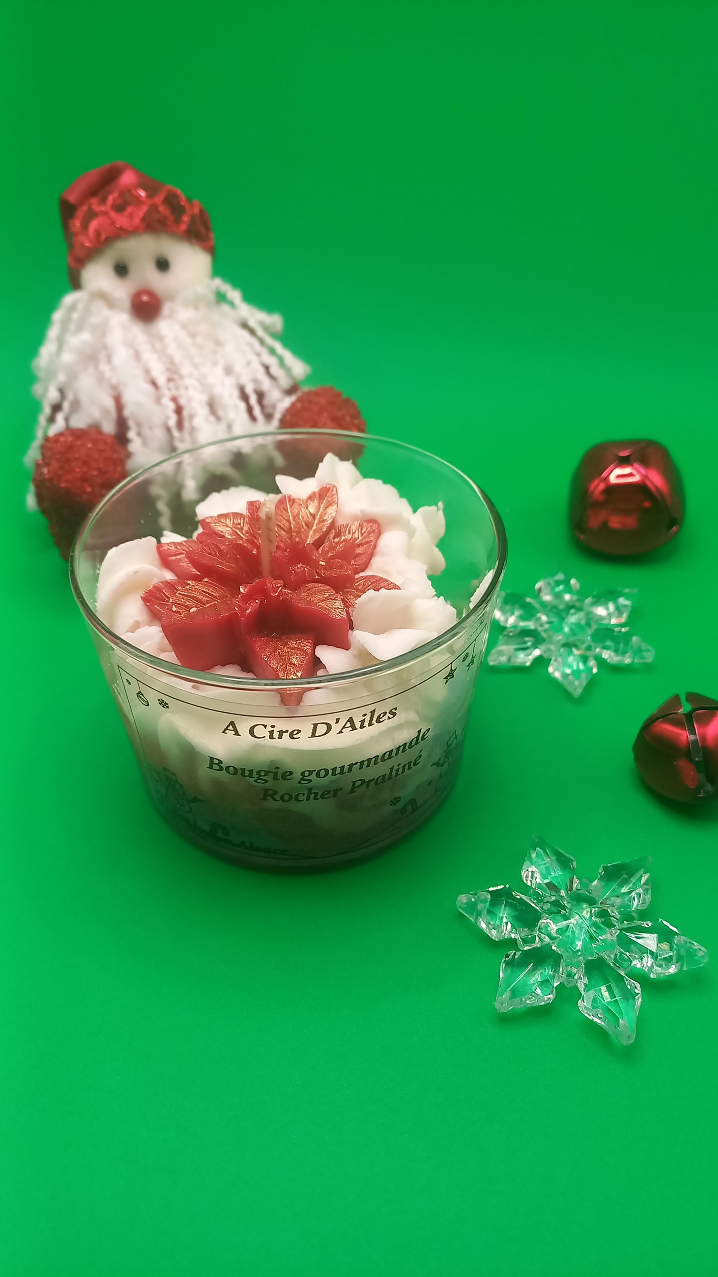 Bougie rocher praliné