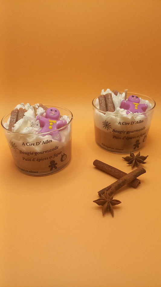 Bougie gourmande Pain d'épices et figue
