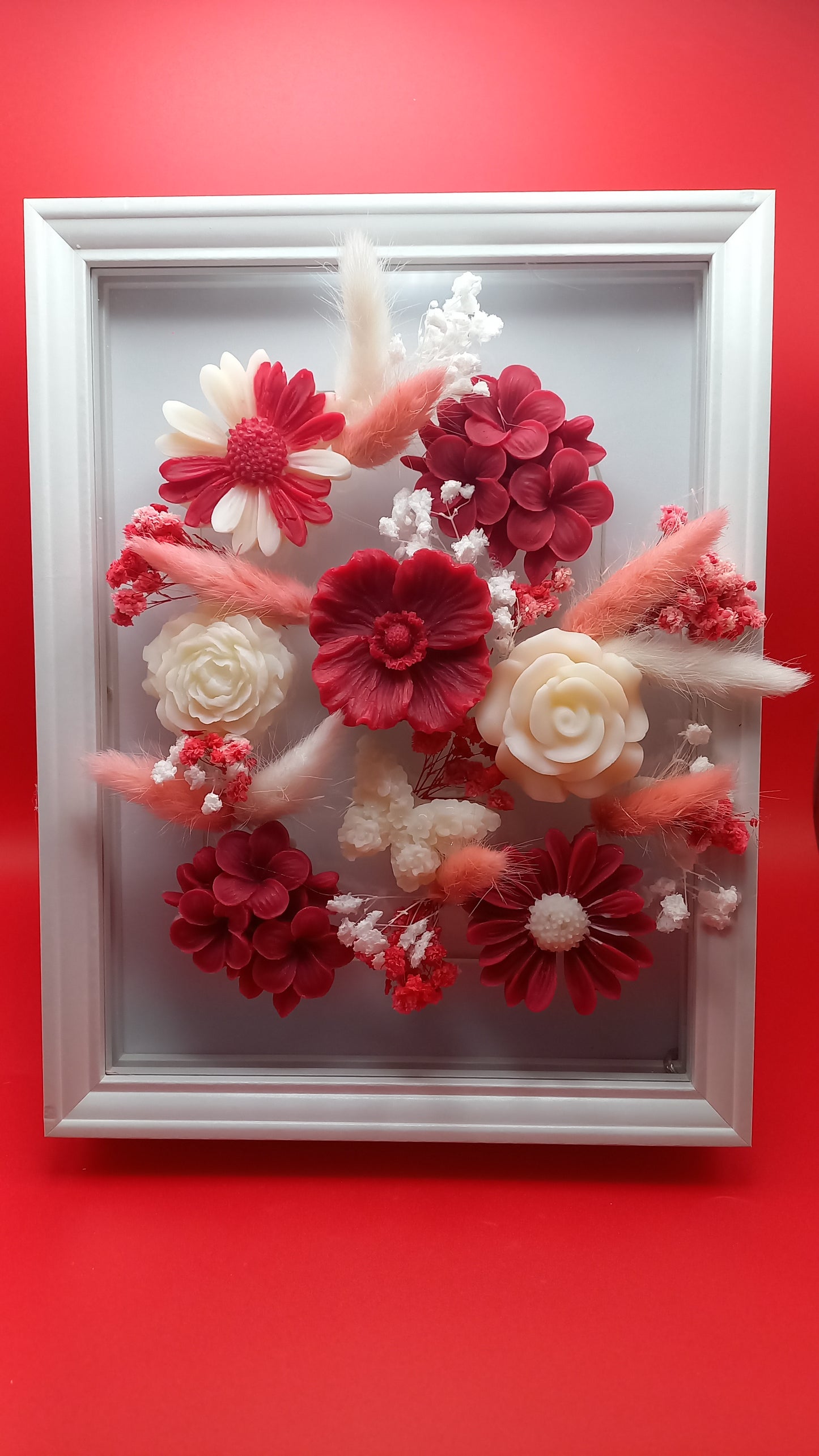 Cadre fleuri lumineux N°5 Fleur de Noël