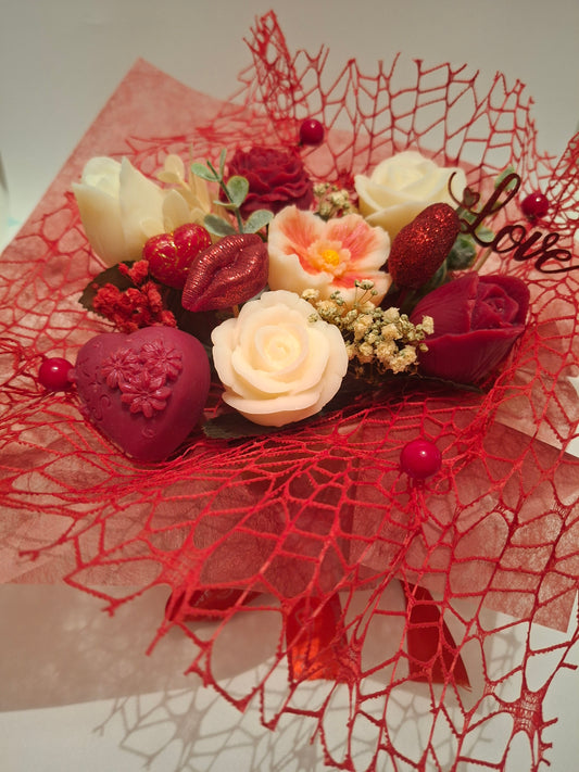 Composition rose d'amour