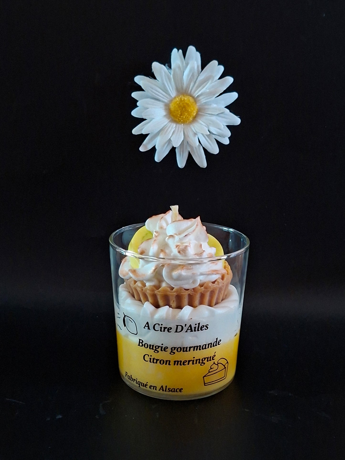 Bougie gourmande citron meringué