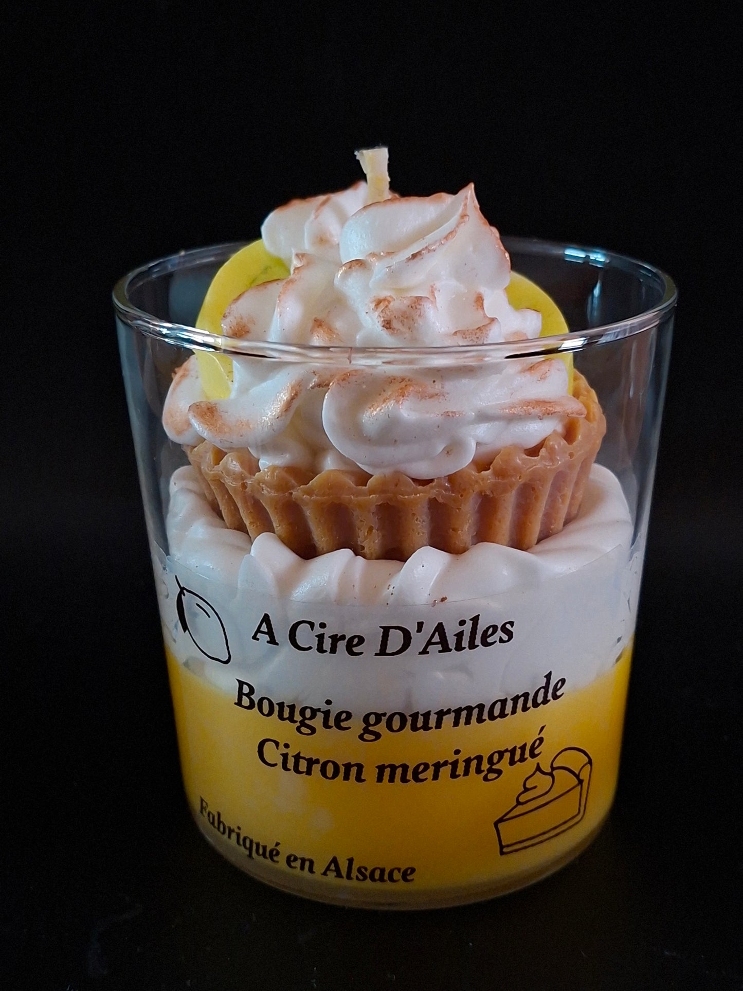Bougie gourmande citron meringué