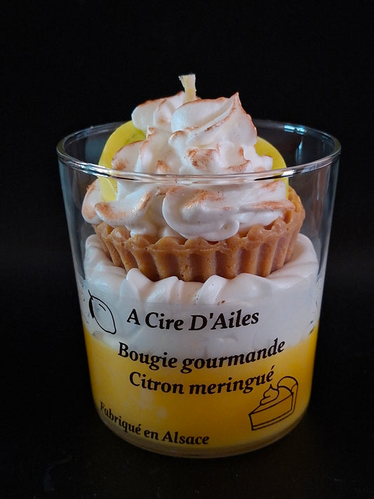 Bougie gourmande citron meringué