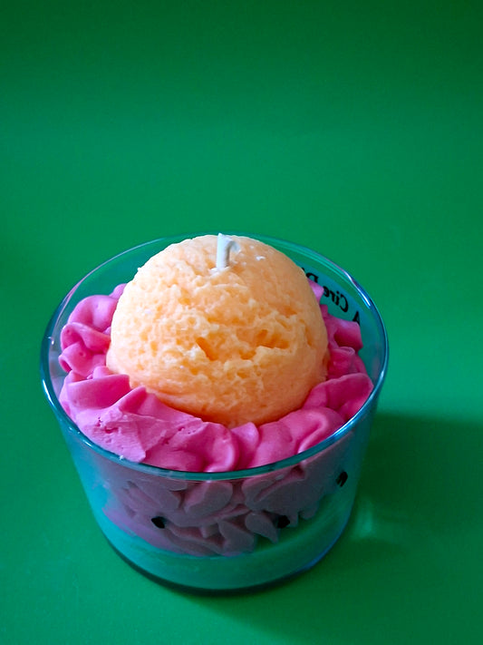 Bougie gourmande pastèque melon