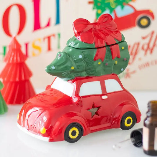 Brûleur voiture rouge de Noël